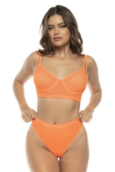 Ensemble deux pièces Mapale 8830 Margo couleur orange vif
