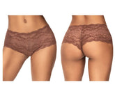 Shorty en dentelle Mapale 90 couleur cacao
