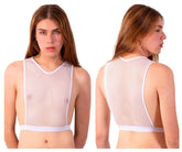 PLURAL PL007 Crop Top Farbe Weiß