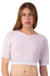 PLURAL PL009 Crop Top Farbe Weiß