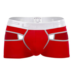 PPU 2104 Badehose mit offenem Rücken, Farbe Rot