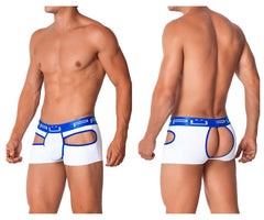 PPU 2104 Badehose mit offenem Rücken, Farbe: Weiß