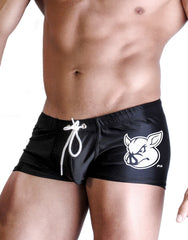 WildmanT PIG SQUARE CUT SWIM BLACK - EricSaloDesign.com