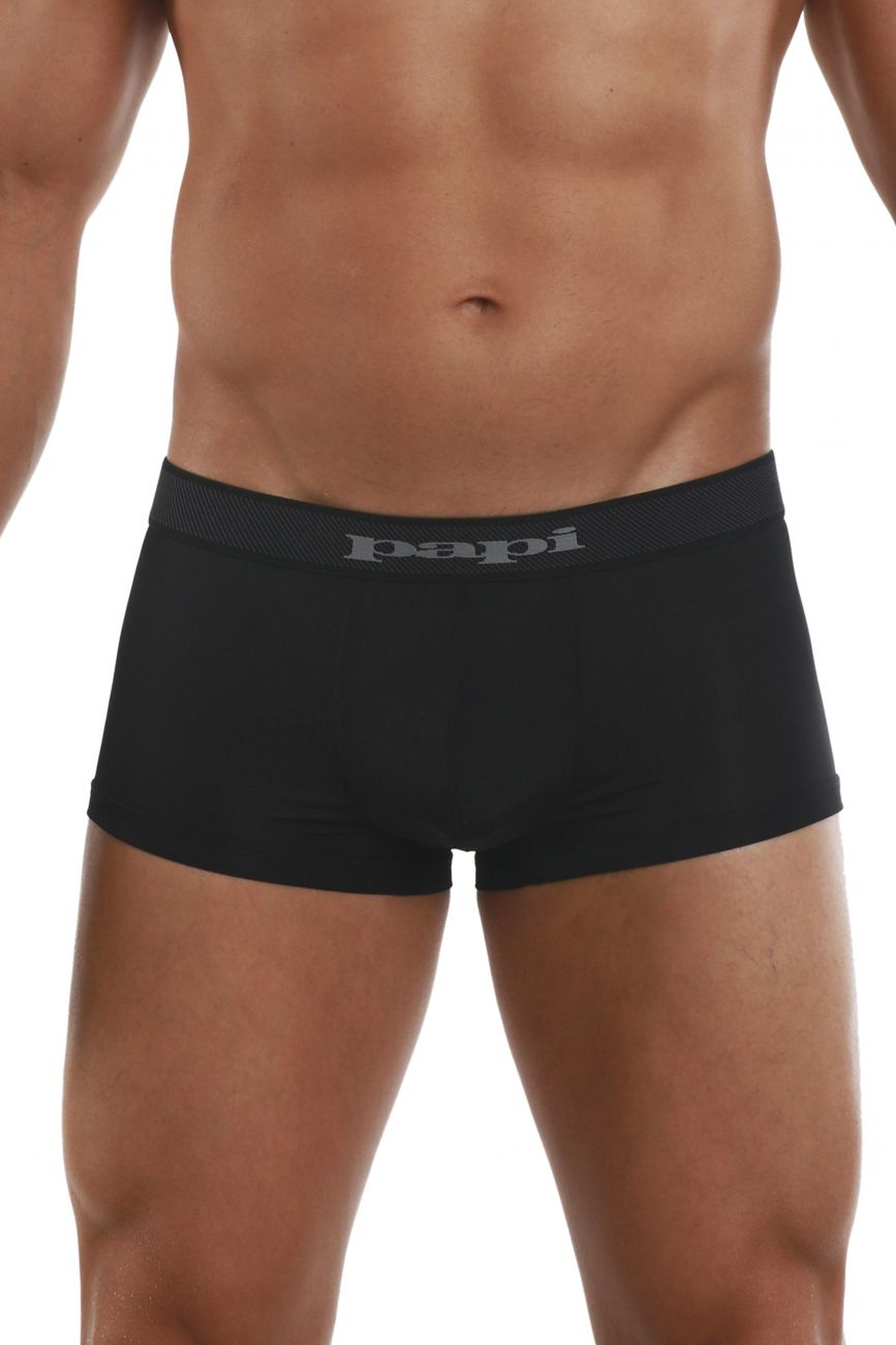 Papi 626182-962 Cool2 2PK Solid-Print Brazilian Trunks Farbe Schwarz-Grau Papi 626182-962 Cool2 2PK Solid-Print Brazilian Trunks Farbe Schwarz-Grau