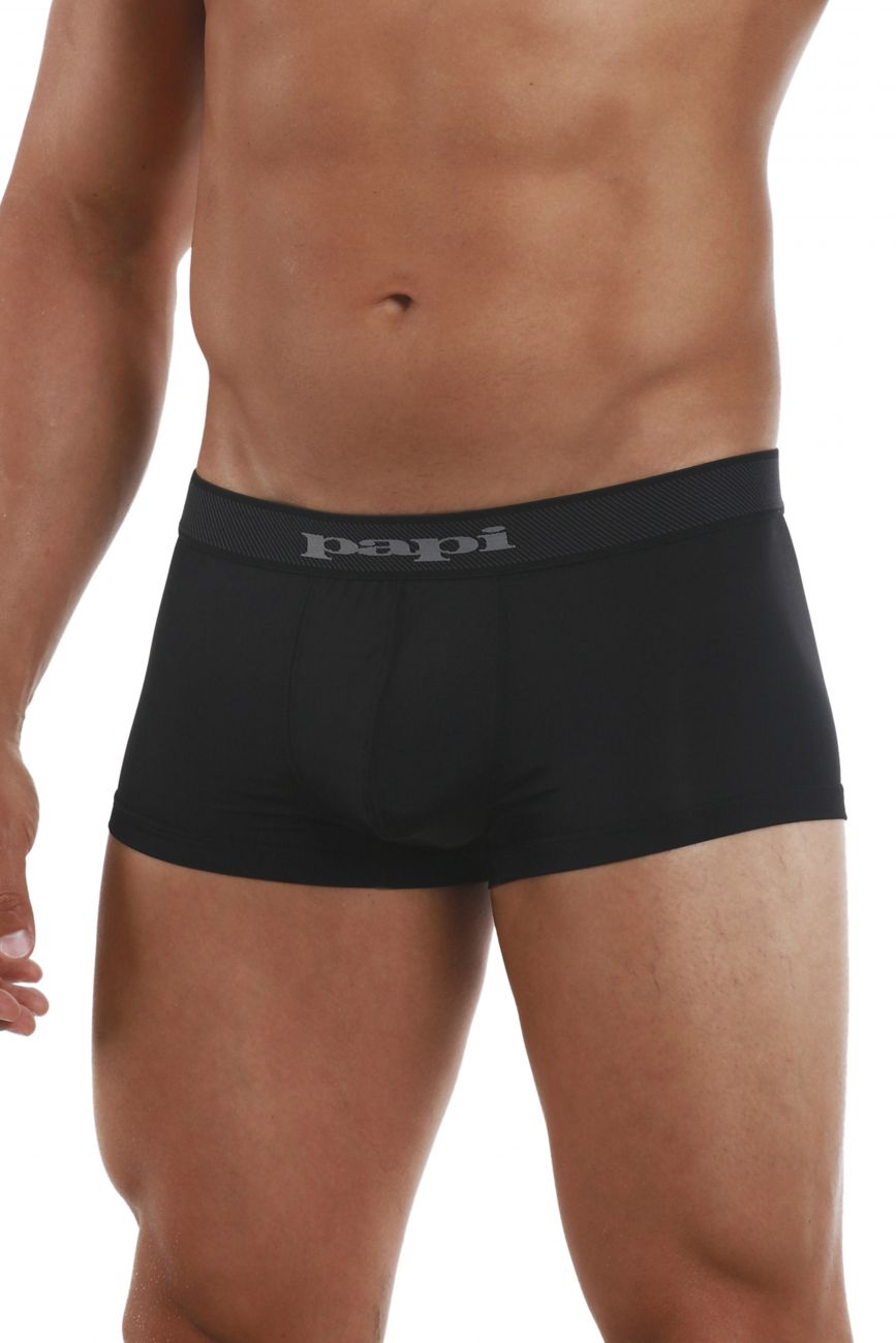 Papi 626182-962 Cool2 2PK Solid-Print Brazilian Trunks Farbe Schwarz-Grau Papi 626182-962 Cool2 2PK Solid-Print Brazilian Trunks Farbe Schwarz-Grau