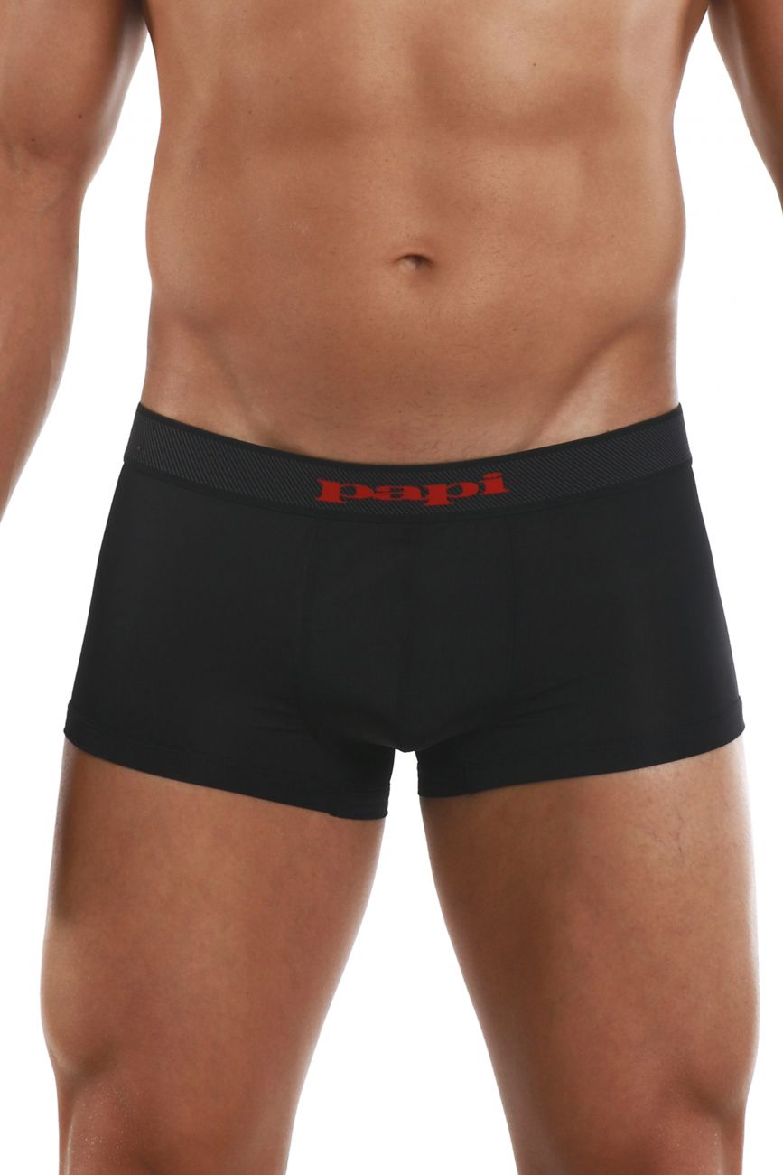 Papi 626182-982 Cool2 2PK Solid-Print Brazilian Trunks Farbe Schwarz-Rot Papi 626182-982 Cool2 2PK Solid-Print Brazilian Trunks Farbe Schwarz-Rot