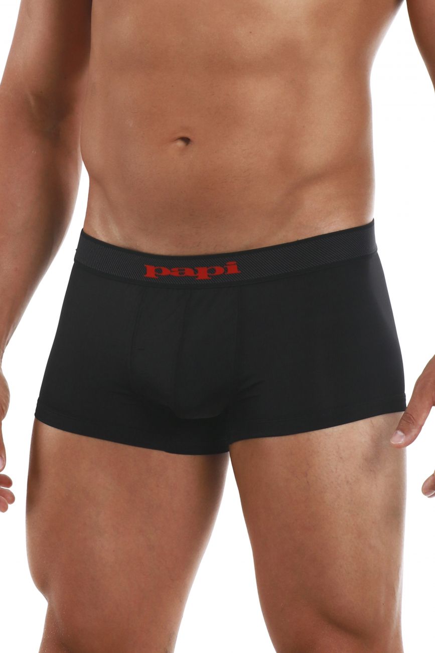 Papi 626182-982 Cool2 2PK Solid-Print Brazilian Trunks Farbe Schwarz-Rot Papi 626182-982 Cool2 2PK Solid-Print Brazilian Trunks Farbe Schwarz-Rot