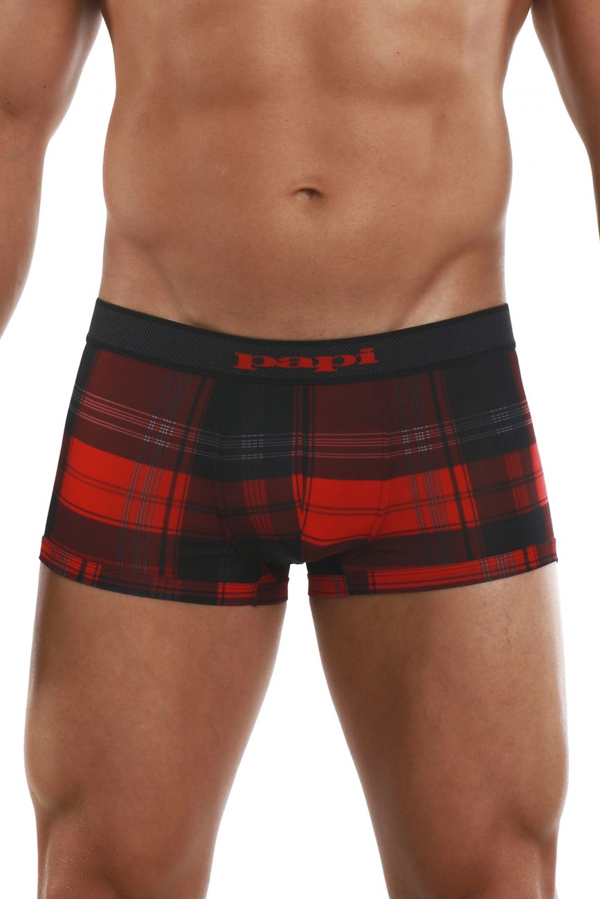 Papi 626182-982 Cool2 2PK Solid-Print Brazilian Trunks Farbe Schwarz-Rot Papi 626182-982 Cool2 2PK Solid-Print Brazilian Trunks Farbe Schwarz-Rot