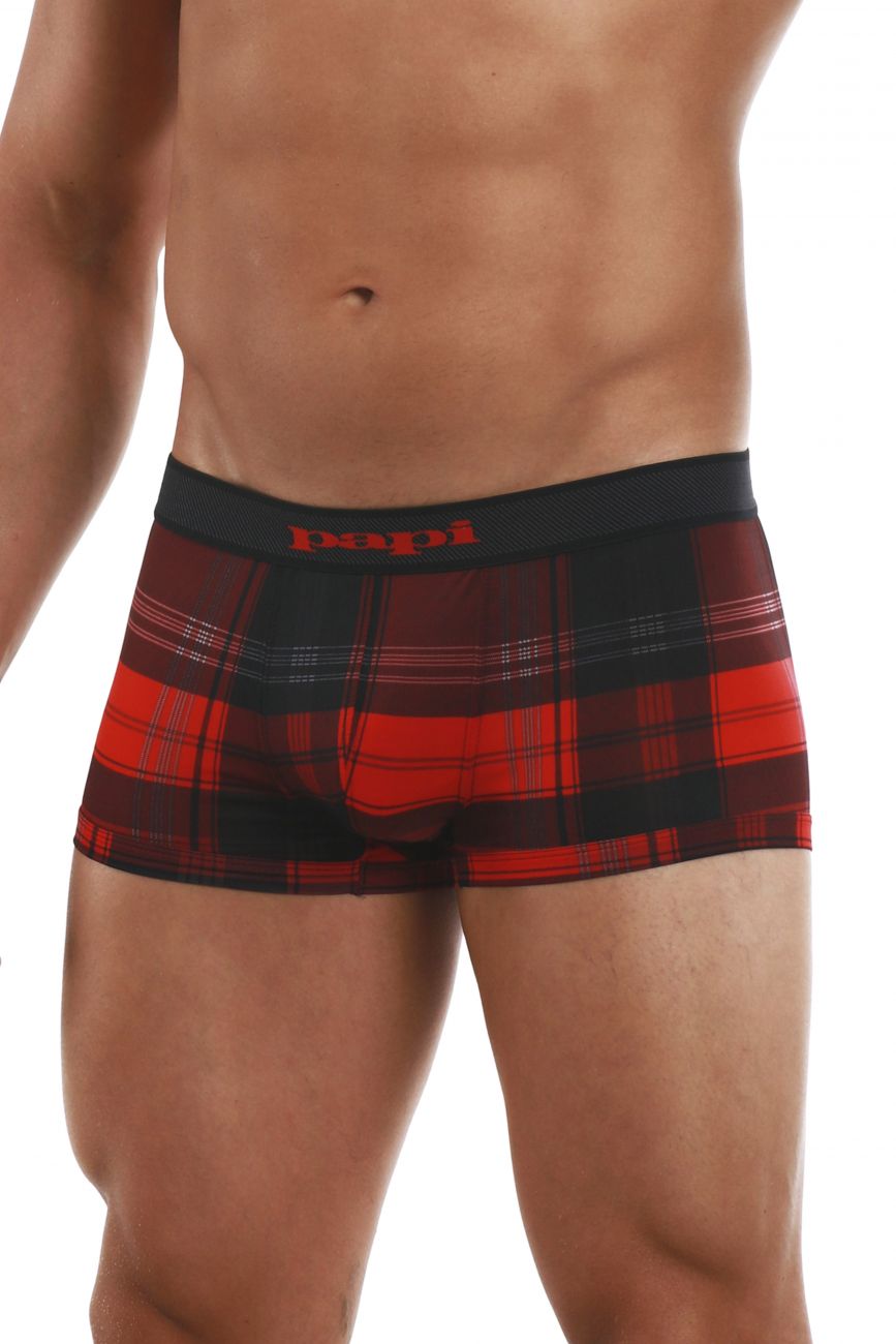 Papi 626182-982 Cool2 2PK Solid-Print Brazilian Trunks Farbe Schwarz-Rot Papi 626182-982 Cool2 2PK Solid-Print Brazilian Trunks Farbe Schwarz-Rot