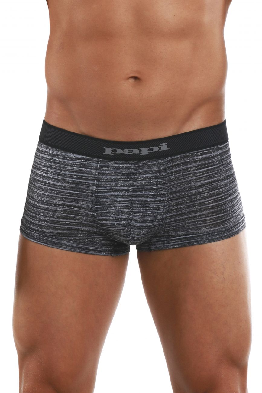 Papi 626183-962 Cool2 Lot de 2 boxers brésiliens à imprimé uni Couleur Noir-Gris Papi 626183-962 Cool2 Lot de 2 boxers brésiliens à imprimé uni Couleur Noir-Gris
