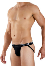 Jockstrap Papi 705910-001 3PK 1X1 côtelé Couleur Noir