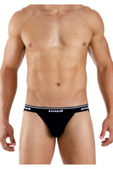 Papi 705910-962 3PK 1X1 Rib Jockstrap Farbe Schwarz-Anthrazit-Grau