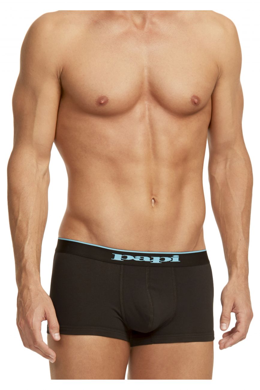 Papi 980501-941 3PK Cotton Stretch Brazilian Solids Farbe Schwarz-Kobalt-Blau Papi 980501-941 3PK Cotton Stretch Brazilian Solids Farbe Schwarz-Kobalt-Blau