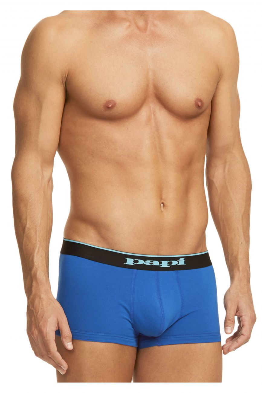 Papi 980501-941 3PK Cotton Stretch Brazilian Solids Farbe Schwarz-Kobalt-Blau Papi 980501-941 3PK Cotton Stretch Brazilian Solids Farbe Schwarz-Kobalt-Blau