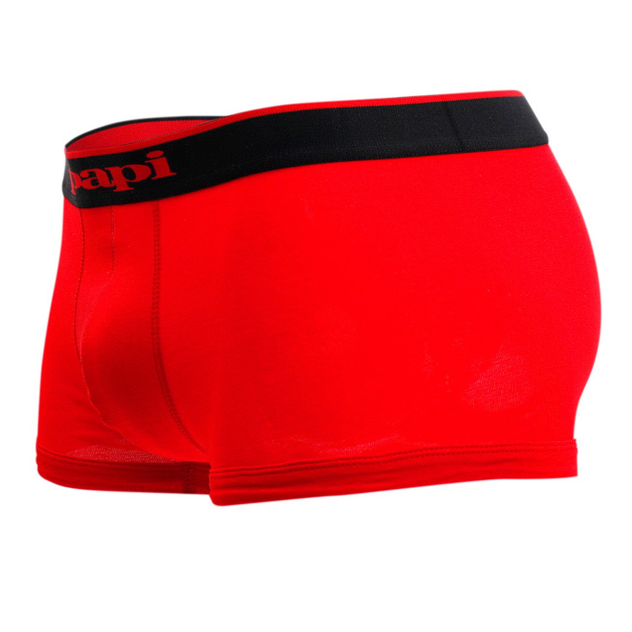 Papi 980501-950 Lot de 3 slips brésiliens en coton extensible Couleur rouge-gris-noir Papi 980501-950 Lot de 3 slips brésiliens en coton extensible Couleur rouge-gris-noir