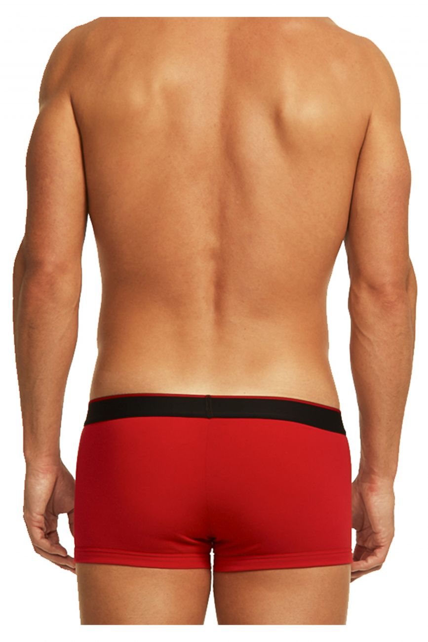 Papi 980501-950 Lot de 3 slips brésiliens en coton extensible Couleur rouge-gris-noir Papi 980501-950 Lot de 3 slips brésiliens en coton extensible Couleur rouge-gris-noir