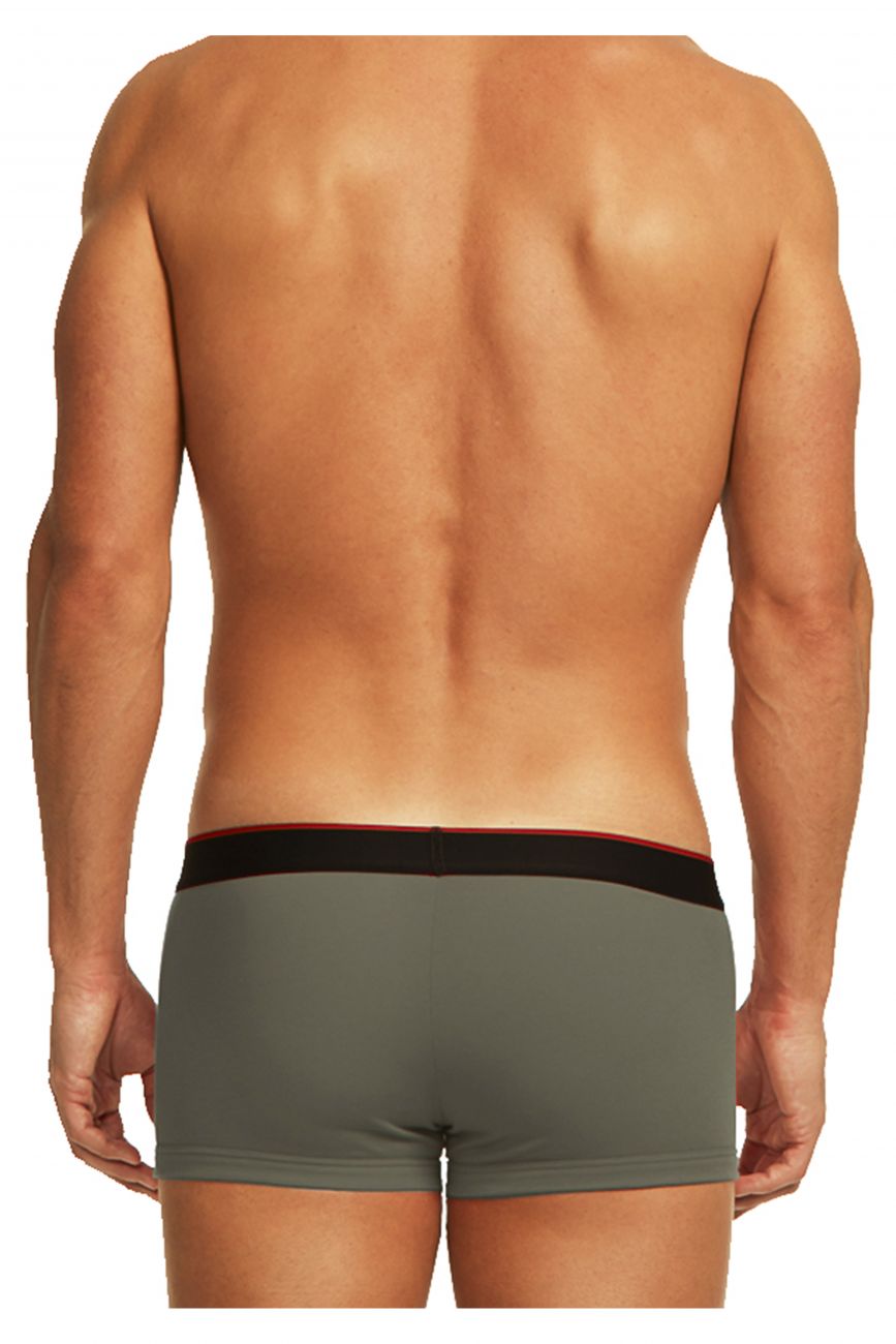 Papi 980501-950 Lot de 3 slips brésiliens en coton extensible Couleur rouge-gris-noir Papi 980501-950 Lot de 3 slips brésiliens en coton extensible Couleur rouge-gris-noir