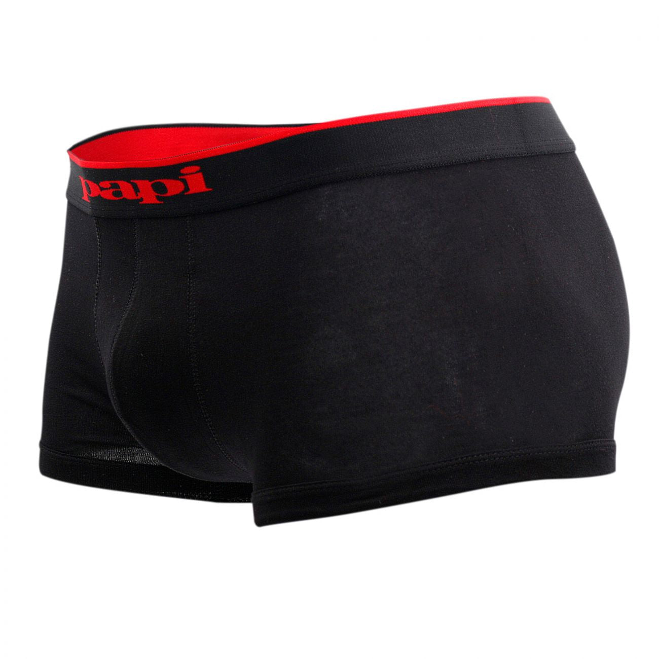 Papi 980501-950 Lot de 3 slips brésiliens en coton extensible Couleur rouge-gris-noir Papi 980501-950 Lot de 3 slips brésiliens en coton extensible Couleur rouge-gris-noir