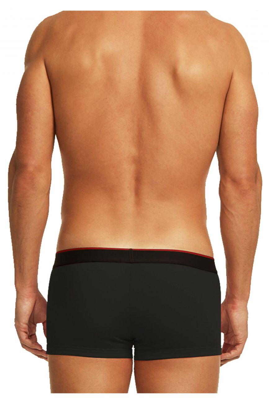 Papi 980501-950 Lot de 3 slips brésiliens en coton extensible Couleur rouge-gris-noir Papi 980501-950 Lot de 3 slips brésiliens en coton extensible Couleur rouge-gris-noir