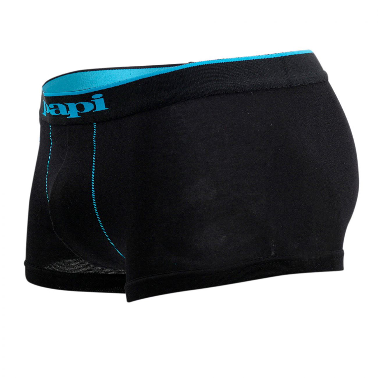 Papi 980503-969 3PK Cotton Stretch Brazilian Yarndye Band Stripe Color Turquoise-Black Papi 980503-969 3PK Cotton Stretch Brazilian Yarndye Band Stripe Color Turquoise-Black
