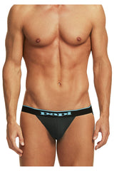 Papi 980911-941 3PK Cotton Stretch Jockstrap Farbe Schwarz-Kobalt-Blau