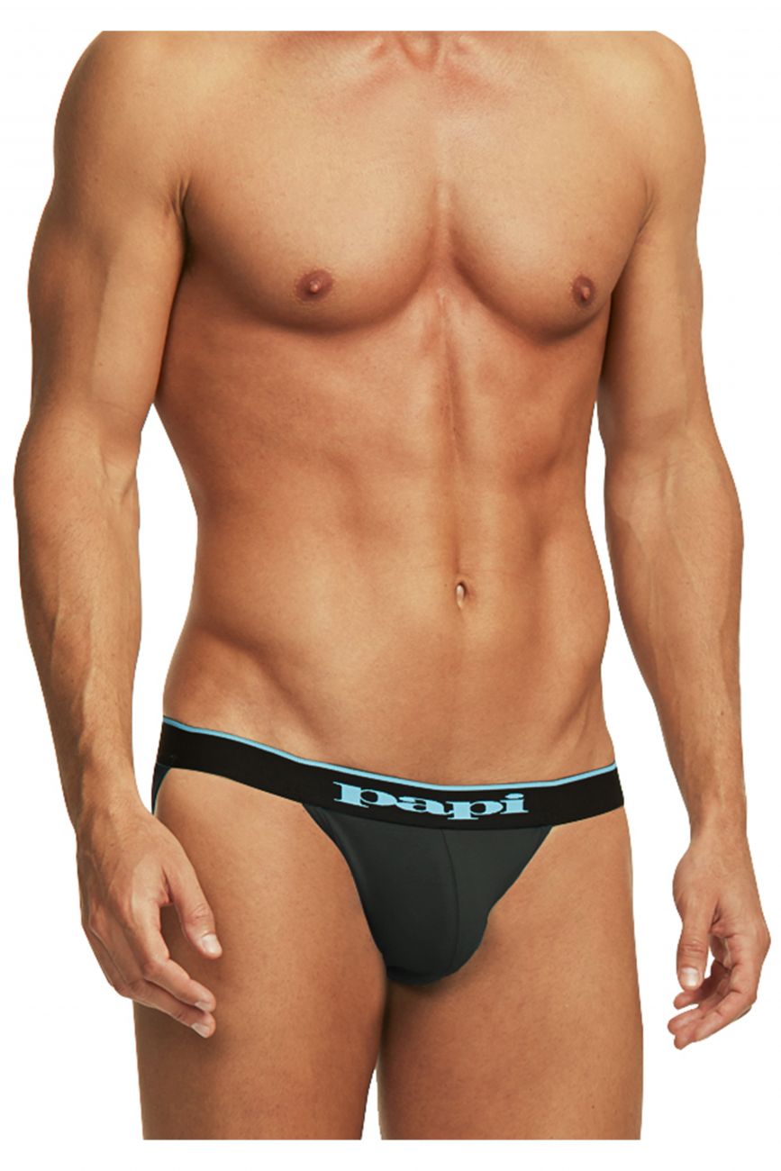Papi 980911-941 3PK Cotton Stretch Jockstrap Farbe Schwarz-Kobalt-Blau Papi 980911-941 3PK Cotton Stretch Jockstrap Farbe Schwarz-Kobalt-Blau