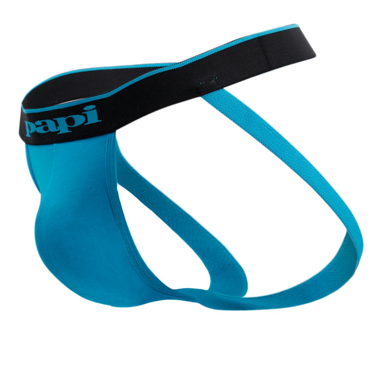Papi 980911-941 3PK Cotton Stretch Jockstrap Farbe Schwarz-Kobalt-Blau Papi 980911-941 3PK Cotton Stretch Jockstrap Farbe Schwarz-Kobalt-Blau