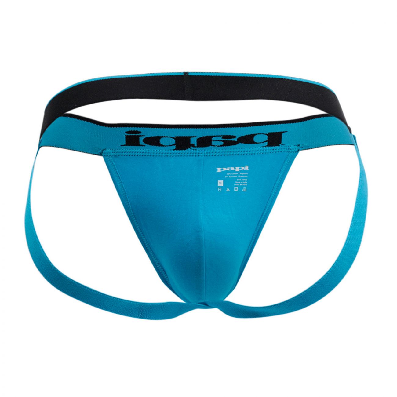 Papi 980911-941 3PK Cotton Stretch Jockstrap Farbe Schwarz-Kobalt-Blau Papi 980911-941 3PK Cotton Stretch Jockstrap Farbe Schwarz-Kobalt-Blau