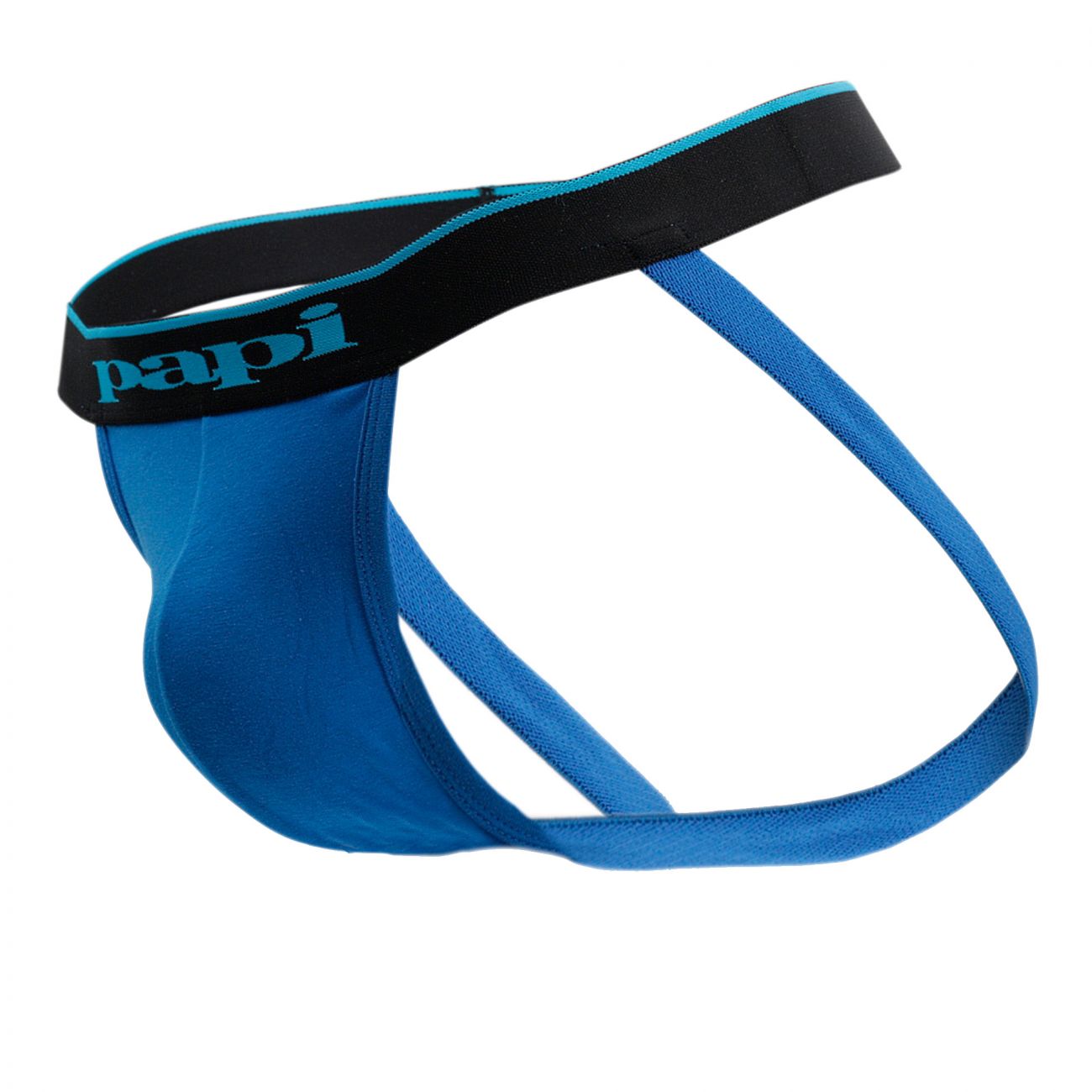 Papi 980911-941 3PK Cotton Stretch Jockstrap Farbe Schwarz-Kobalt-Blau Papi 980911-941 3PK Cotton Stretch Jockstrap Farbe Schwarz-Kobalt-Blau