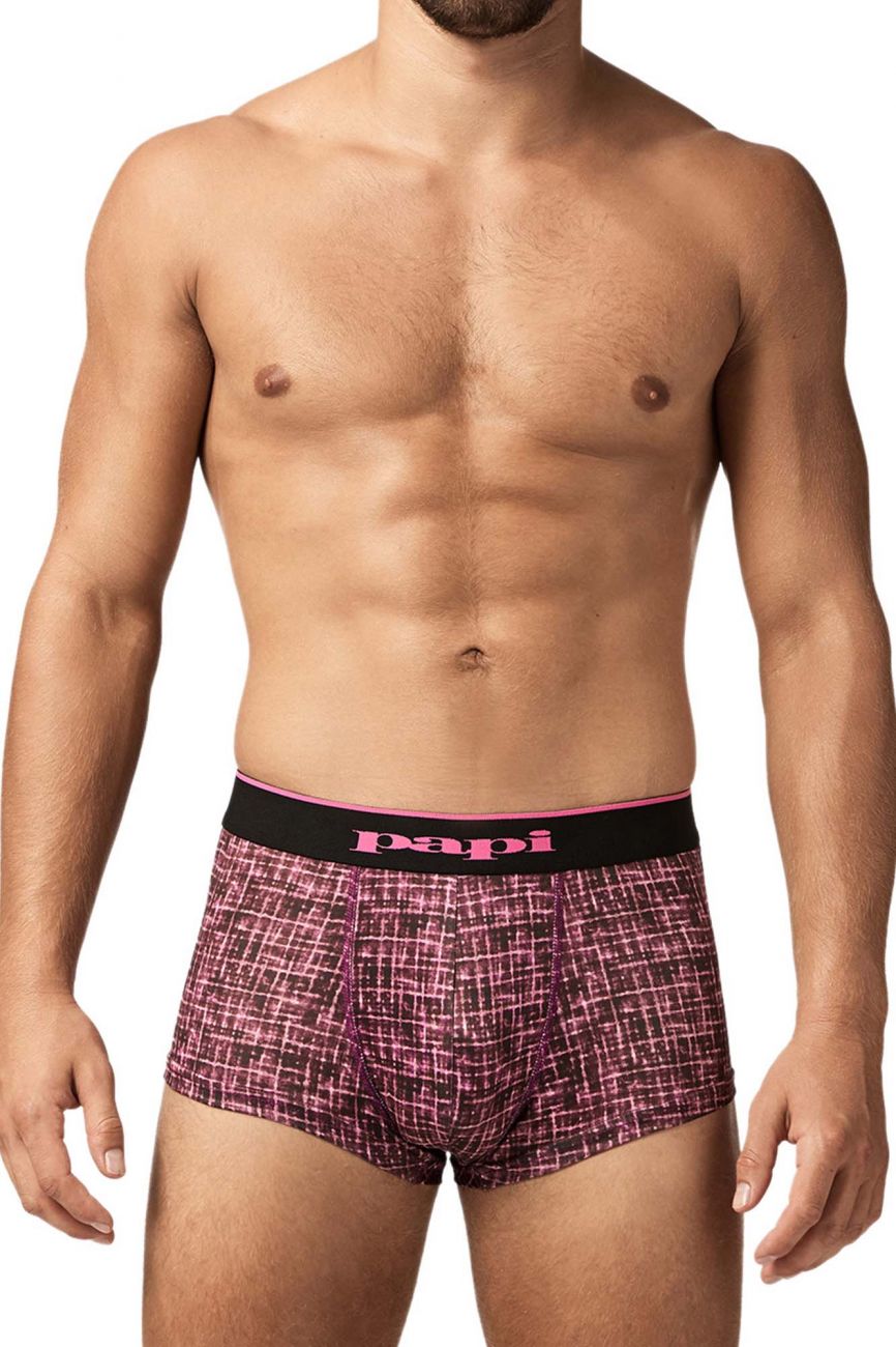 Papi UMPA048 Lot de 2 slips brésiliens en microflex Couleur Berry-Texture Papi UMPA048 Lot de 2 slips brésiliens en microflex Couleur Berry-Texture