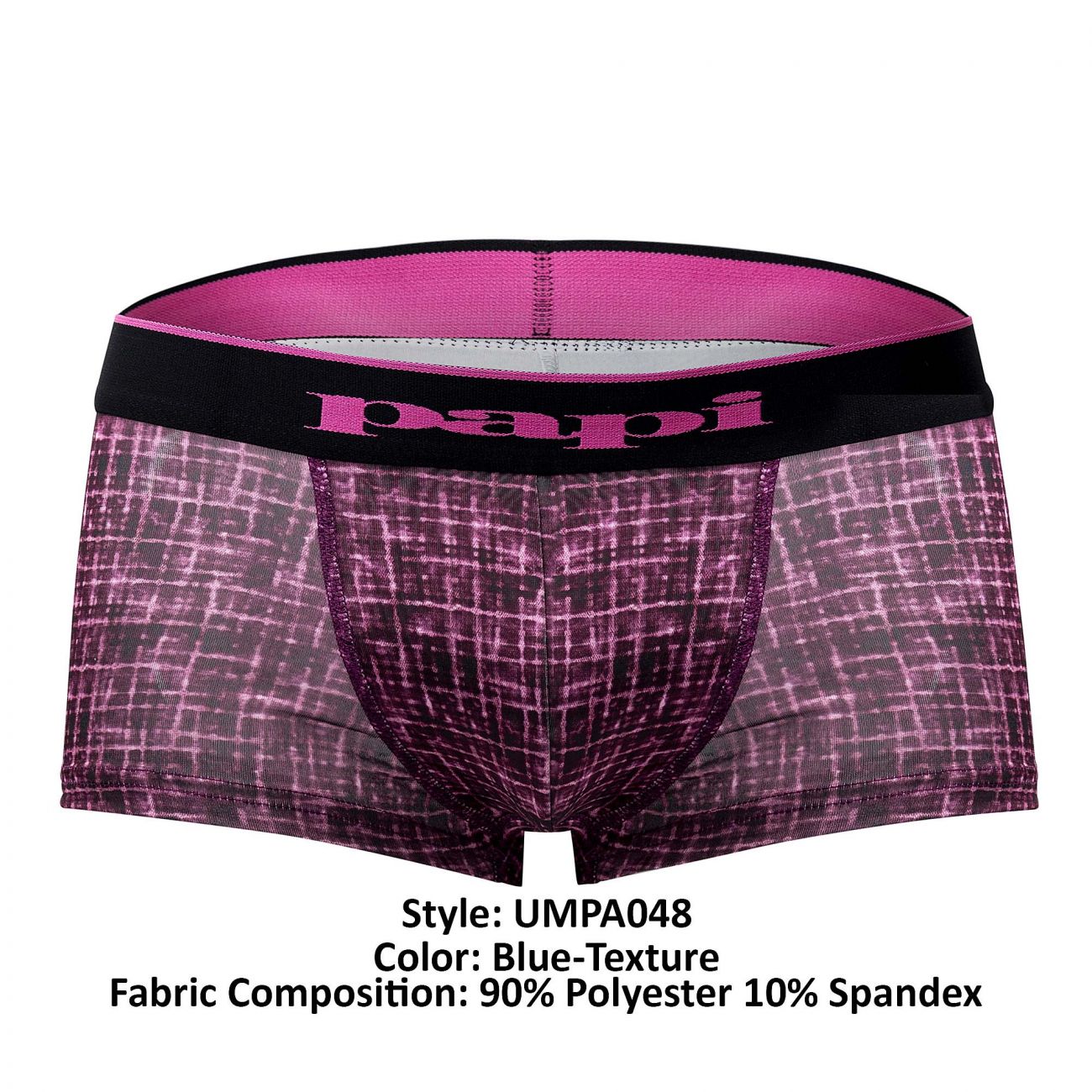 Papi UMPA048 Lot de 2 slips brésiliens en microflex Couleur Berry-Texture Papi UMPA048 Lot de 2 slips brésiliens en microflex Couleur Berry-Texture
