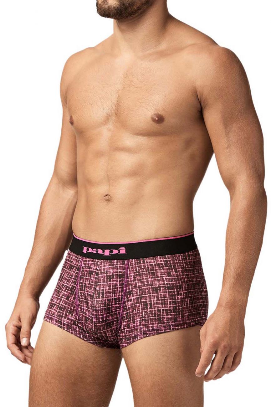 Papi UMPA048 Lot de 2 slips brésiliens en microflex Couleur Berry-Texture Papi UMPA048 Lot de 2 slips brésiliens en microflex Couleur Berry-Texture