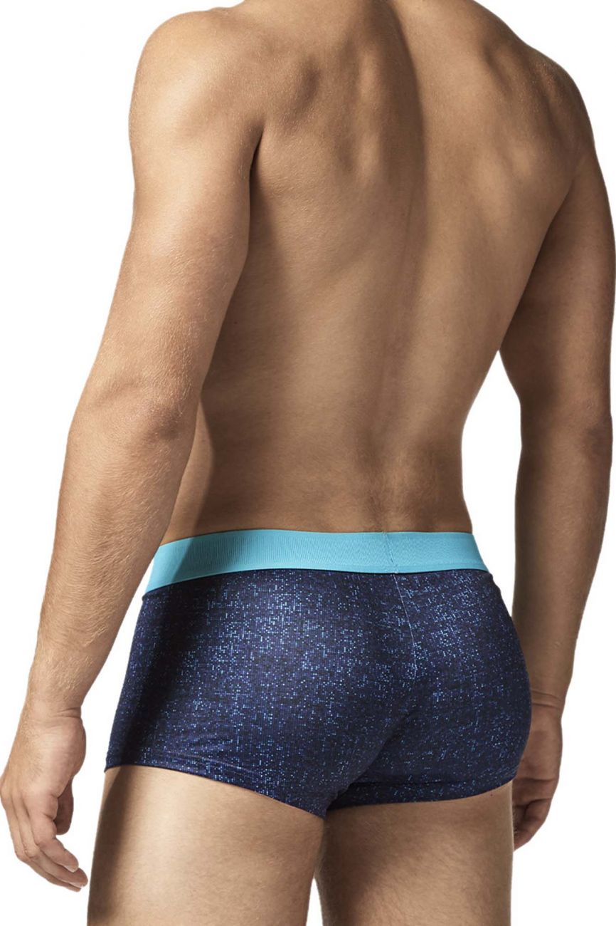 Papi UMPA050 Fashion Microflex Brazilian Trunks Farbe Blau Pixel Print Papi UMPA050 Fashion Microflex Brazilian Trunks Farbe Blau Pixel Print