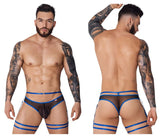 Tongs porte-jarretelles Pikante PIK 1082 Lujueria Couleur Bleu