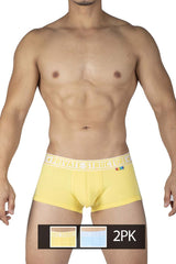 Structure privée EPUT4386 Pride 2PK Boxer taille moyenne Couleur Jaune-Bleu