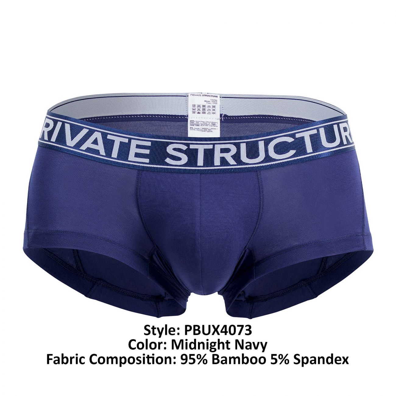 Private Structure PBUX4073 Platinum Bamboo Trunks Color Midnight Navy Private Structure PBUX4073 Platinum Bamboo Trunks Color Midnight Navy
