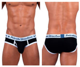 Private Structure SCUS4529 Klassischer Mini-Slip mit mittlerer Taille, Farbe Schwarz