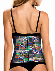 TrueShapers 1062 Latexfreier Workout-Taillenmieder, Farbe 04-Print