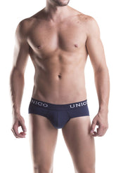 Unico 9610050182 (9612020110282) Slip Profundo Coton Couleur Bleu
