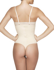 Body bustier Nadine Vedette 211 en string couleur nude