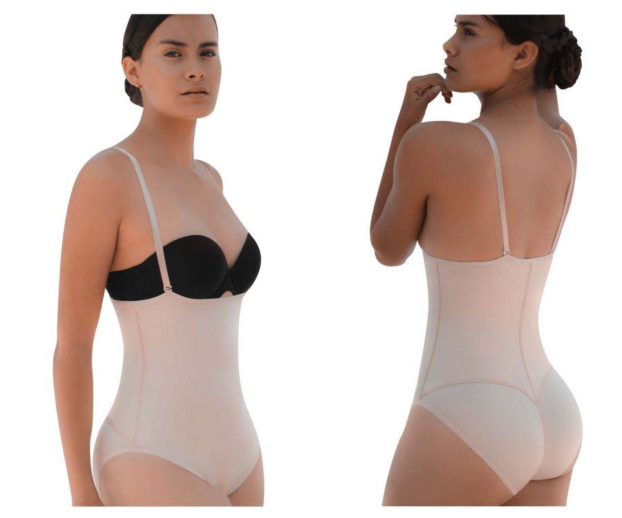 Vedette 5108 Body Shaper sans bretelles, rehausseur de fesses, couleur nude