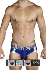 Slip Xtremen 91014-3 3PK Couleur Bleu-Gris-Bleu