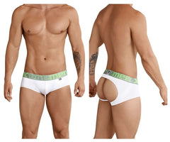 Jockstrap rehausseur de fesses Xtremen 91032 Couleur Blanc-Argent