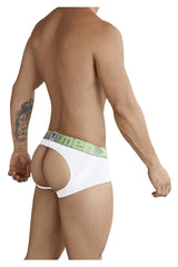 Jockstrap rehausseur de fesses Xtremen 91032 Couleur Blanc-Argent