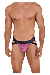 Jockstrap en maille microfibre Xtremen 91099 Couleur rose