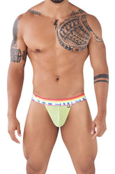 Bikini en maille Xtremen 91104 Pride couleur vert fluo