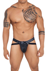 Jockstrap imprimé serpent Xtremen 91128 Couleur Noir