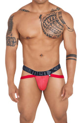Jockstrap imprimé serpent Xtremen 91128 Couleur Rouge