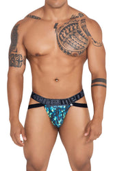 Jockstrap imprimé Xtremen 91130 Couleur Vert
