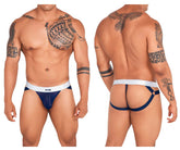 Jockstrap en maille Xtremen 91134 Couleur bleu foncé